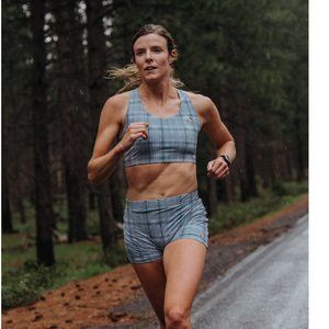 Run Cannonball Run Short Tights - Medium - Lake